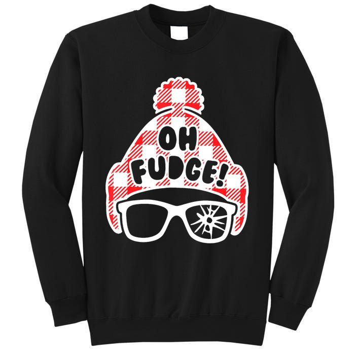 Oh A Fudge Funny Christmas Saying Vintage Xmas Santa Hat Sweatshirt