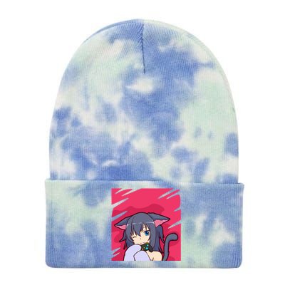 Otaku Anime Gamer Gift Tie Dye 12in Knit Beanie