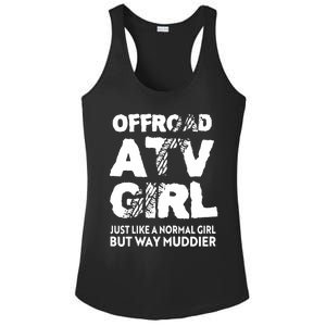 OffRoad ATV Girl Funny Quad 4Wheeling Girls Ladies PosiCharge Competitor Racerback Tank