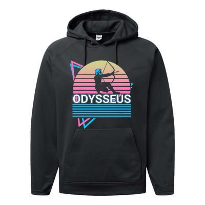 Odysseus Ancient Greek Greek Mythology Retro Performance Fleece Hoodie