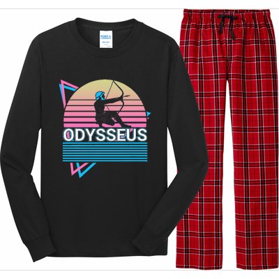 Odysseus Ancient Greek Greek Mythology Retro Long Sleeve Pajama Set