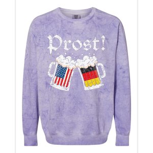 Oktoberfest American German Flag Beer Prost Colorblast Crewneck Sweatshirt