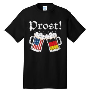 Oktoberfest American German Flag Beer Prost Tall T-Shirt