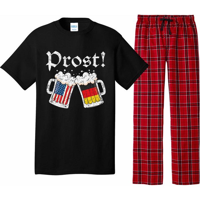 Oktoberfest American German Flag Beer Prost Pajama Set