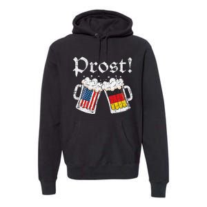 Oktoberfest American German Flag Beer Prost Premium Hoodie