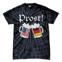 Oktoberfest American German Flag Beer Prost Tie-Dye T-Shirt