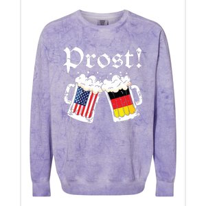 Oktoberfest American German Flag Beer Prost Colorblast Crewneck Sweatshirt