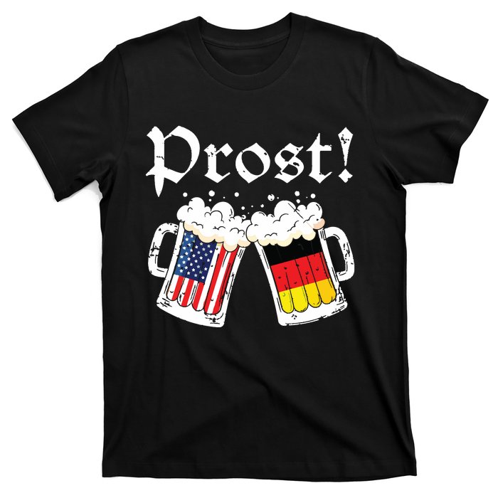 Oktoberfest American German Flag Beer Prost T-Shirt