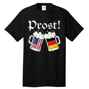 Oktoberfest American German Flag Beer Prost Tall T-Shirt