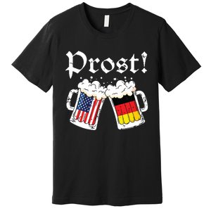 Oktoberfest American German Flag Beer Prost Premium T-Shirt