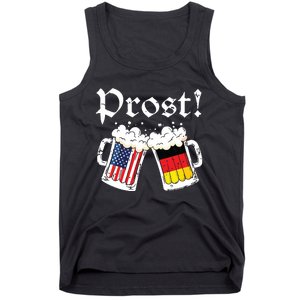 Oktoberfest American German Flag Beer Prost Tank Top