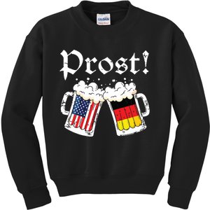 Oktoberfest American German Flag Beer Prost Kids Sweatshirt