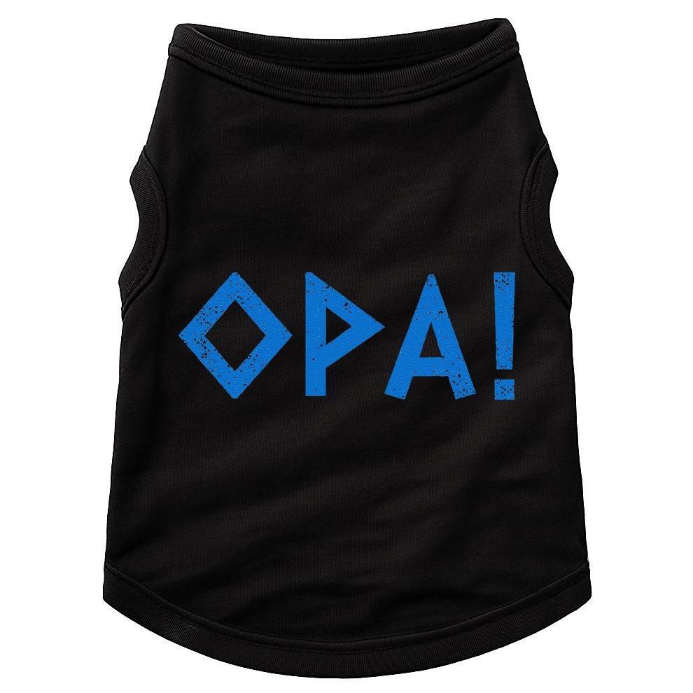 Opa Ancient Greek Pride Greek Flag Funny Greek Party Greece Doggie Tank