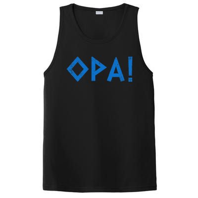 Opa Ancient Greek Pride Greek Flag Funny Greek Party Greece PosiCharge Competitor Tank