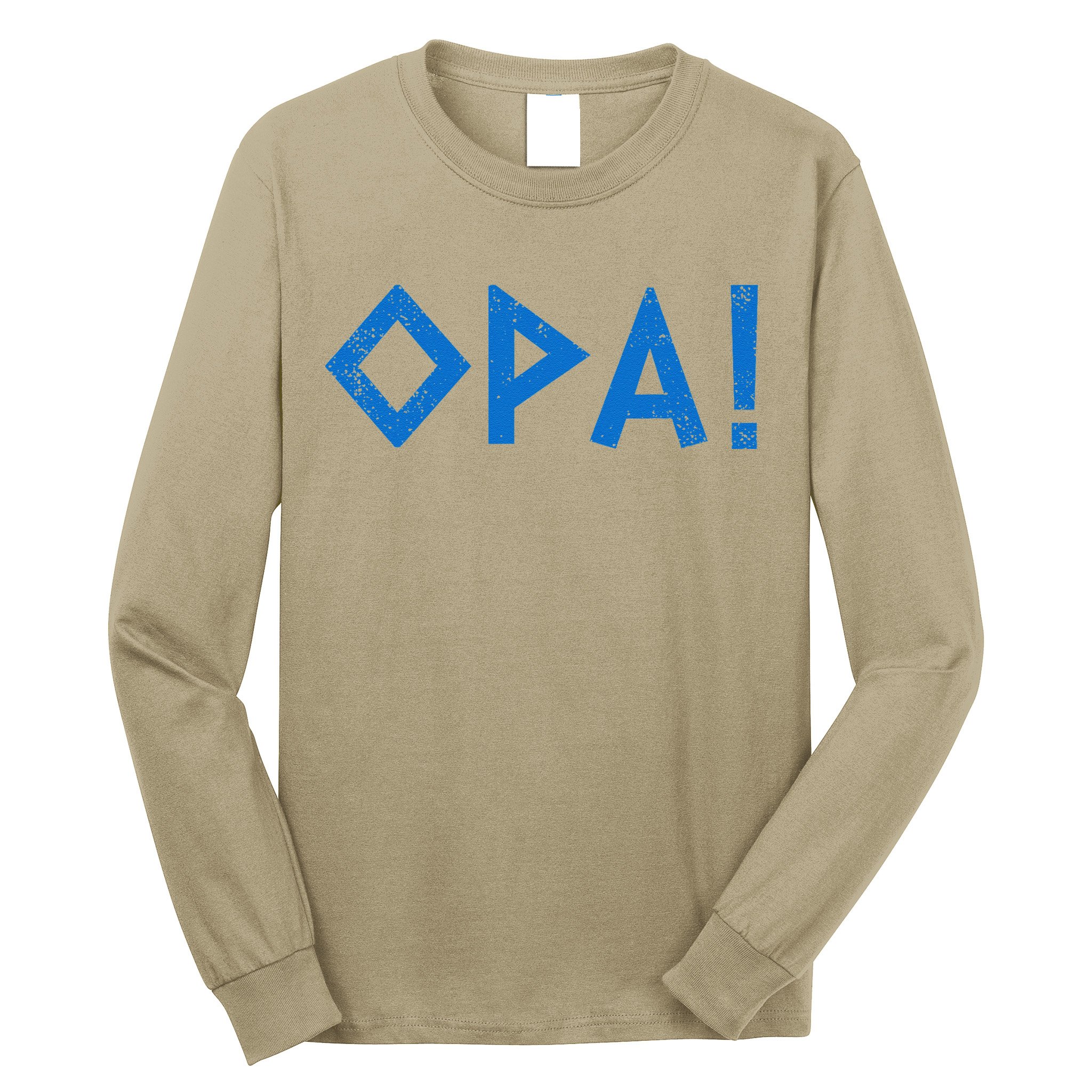 Opa Ancient Greek Pride Greek Flag Funny Greek Party Greece Long Sleeve Shirt
