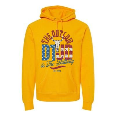 Outlaw And Hillbilly Trump Vance Premium Hoodie