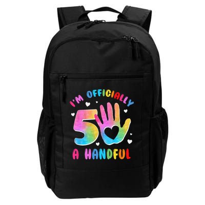 Officially A Handful 5 Im 5 Years Old 5th Birthday Backpack