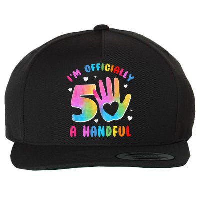 Officially A Handful 5 Im 5 Years Old 5th Birthday Wool Snapback Cap