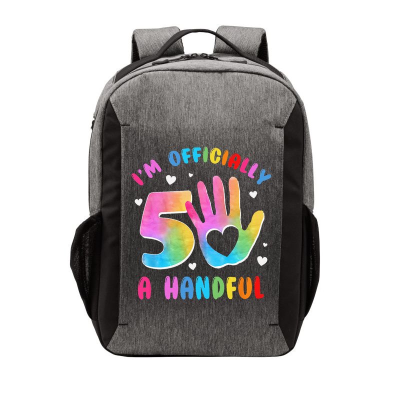 Officially A Handful 5 Im 5 Years Old 5th Birthday Vector Backpack