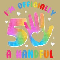 Officially A Handful 5 Im 5 Years Old 5th Birthday Cooling Performance Crew T-Shirt