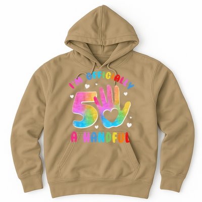 Officially A Handful 5 Im 5 Years Old 5th Birthday Hoodie