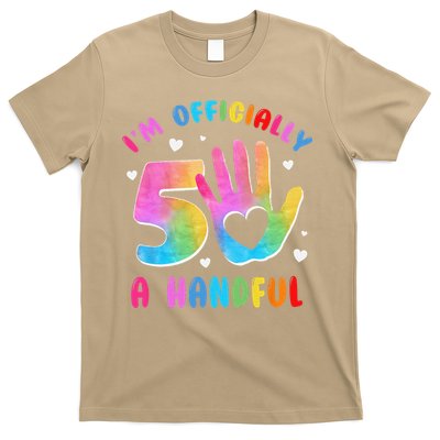 Officially A Handful 5 Im 5 Years Old 5th Birthday T-Shirt