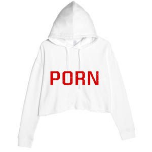 Offensive Adult Humor Funny Saying I Direct Midget Prn Crop Fleece Hoodie