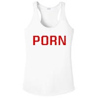 Offensive Adult Humor Funny Saying I Direct Midget Prn Ladies PosiCharge Competitor Racerback Tank