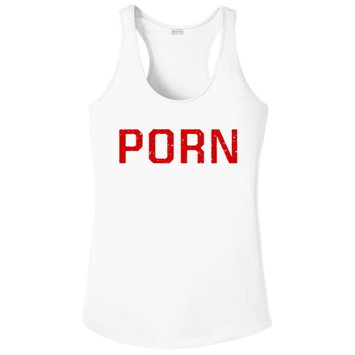 Offensive Adult Humor Funny Saying I Direct Midget Prn Ladies PosiCharge Competitor Racerback Tank