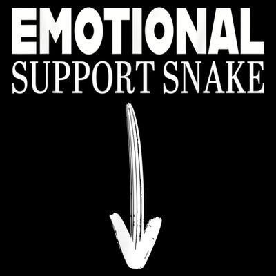 Offensive Adult Humor Emotional Support Snake Vintage T-Shirt