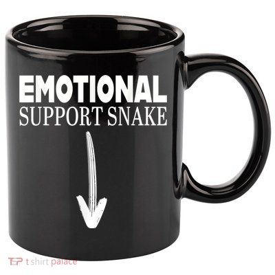 Offensive Adult Humor Emotional Support Snake Vintage 11oz C Handle Ceramic Mug
