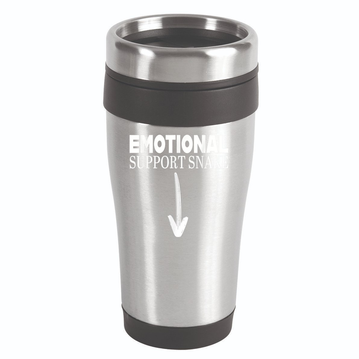 Offensive Adult Humor Emotional Support Snake Vintage 16oz Travel Tumbler