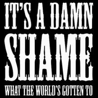 Oliver Anthony Its A Damn Shame What The Worlds Gotten To Drawstring Bag