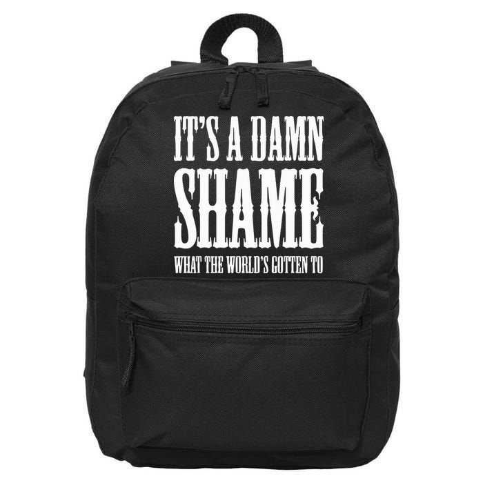 Oliver Anthony Its A Damn Shame What The Worlds Gotten To 16 in Basic Backpack