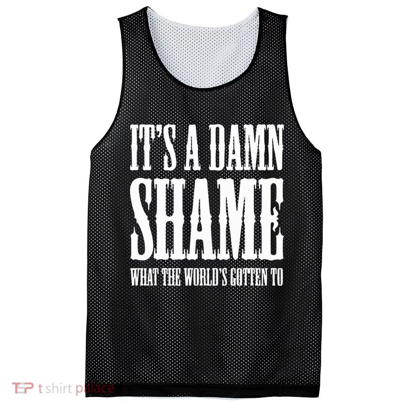 Oliver Anthony Its A Damn Shame What The Worlds Gotten To Mesh Reversible Basketball Jersey Tank