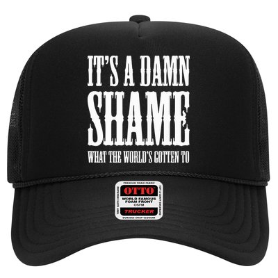 Oliver Anthony Its A Damn Shame What The Worlds Gotten To Trucker Hat