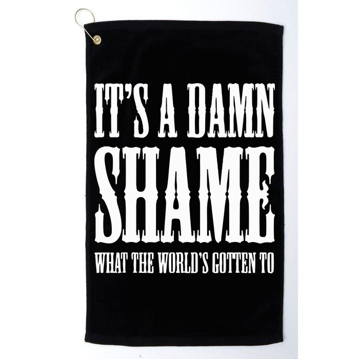 Oliver Anthony Its A Damn Shame What The Worlds Gotten To Golf Towel