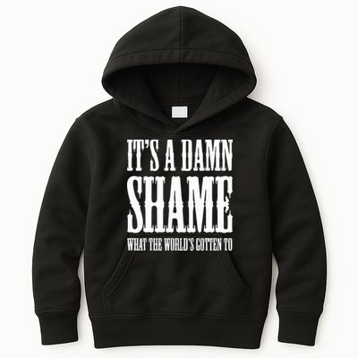 Oliver Anthony Its A Damn Shame What The Worlds Gotten To Kids Hoodie