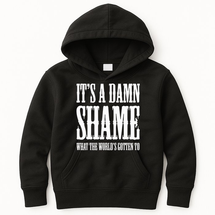 Oliver Anthony Its A Damn Shame What The Worlds Gotten To Kids Hoodie