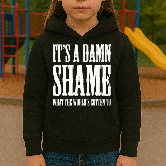Oliver Anthony Its A Damn Shame What The Worlds Gotten To Kids Hoodie