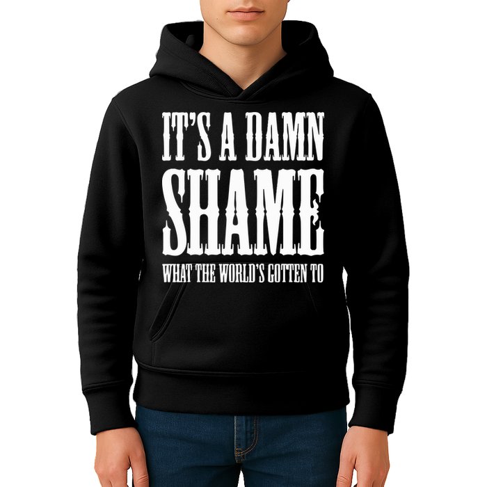 Oliver Anthony Its A Damn Shame What The Worlds Gotten To Kids Hoodie