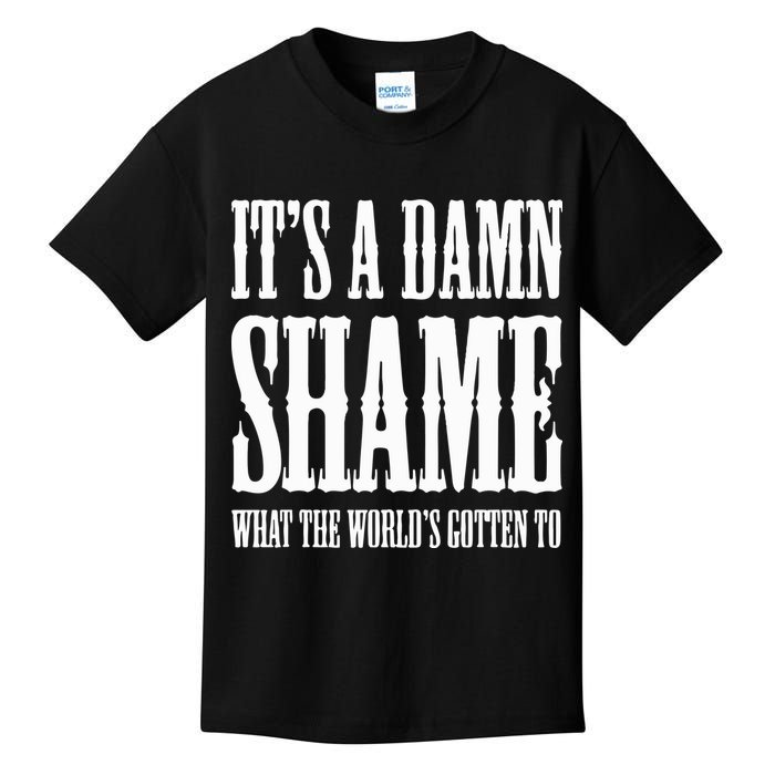 Oliver Anthony Its A Damn Shame What The Worlds Gotten To Kids T-Shirt