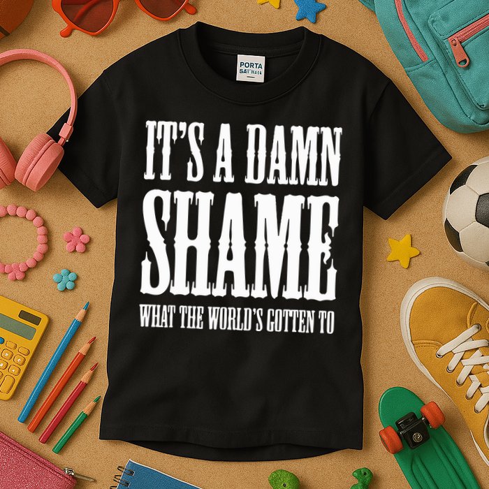 Oliver Anthony Its A Damn Shame What The Worlds Gotten To Kids T-Shirt