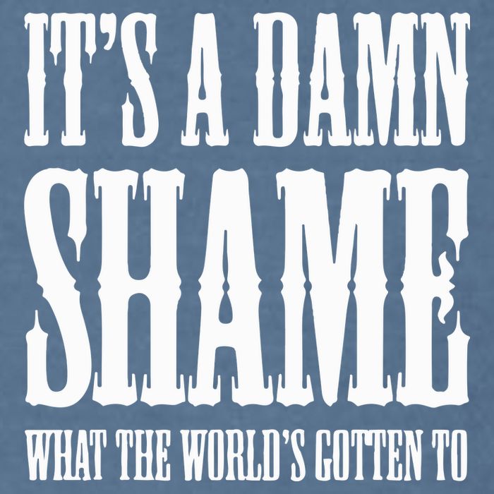Oliver Anthony Its A Damn Shame What The Worlds Gotten To Garment-Dyed Sweatshirt