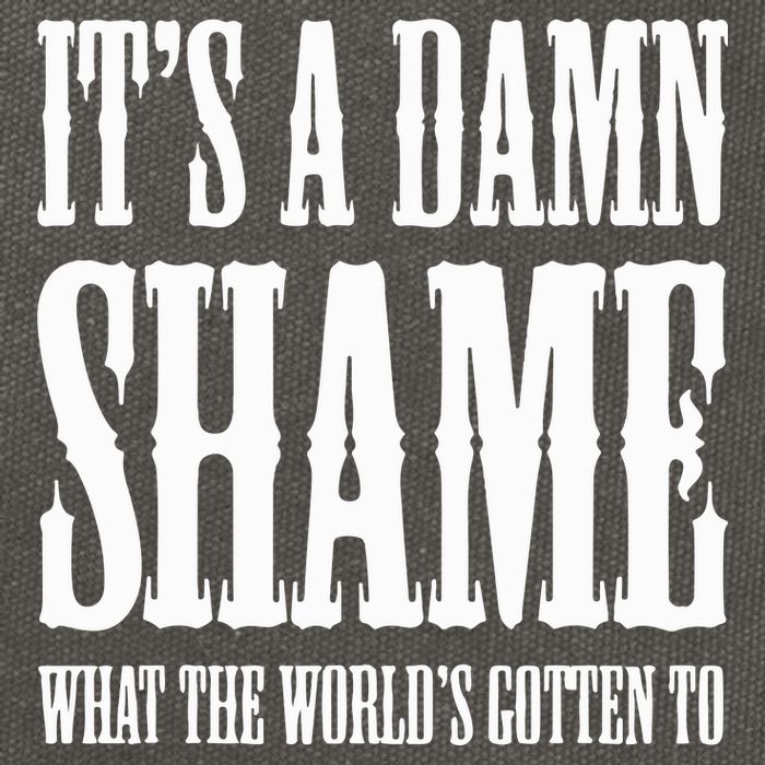 Oliver Anthony Its A Damn Shame What The Worlds Gotten To Cotton Canvas Backpack