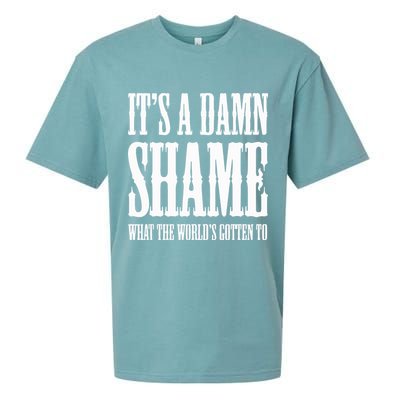 Oliver Anthony Its A Damn Shame What The Worlds Gotten To Sueded Cloud Jersey T-Shirt
