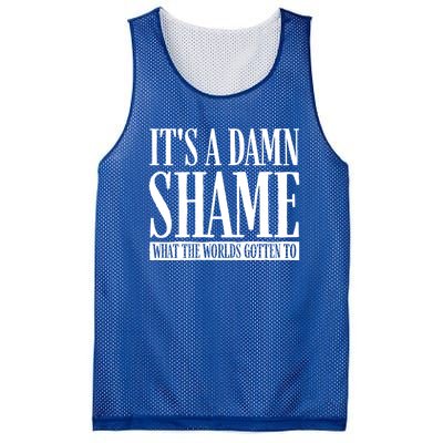 Oliver Anthony Its A Damn Shame What The Worlds Gotten To Mesh Reversible Basketball Jersey Tank