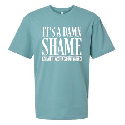 Oliver Anthony Its A Damn Shame What The Worlds Gotten To Sueded Cloud Jersey T-Shirt