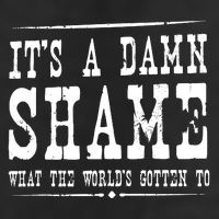 Oliver Anthony Its A Damn Shame What The Worlds Gotten To Garment-Dyed Fleece Hoodie