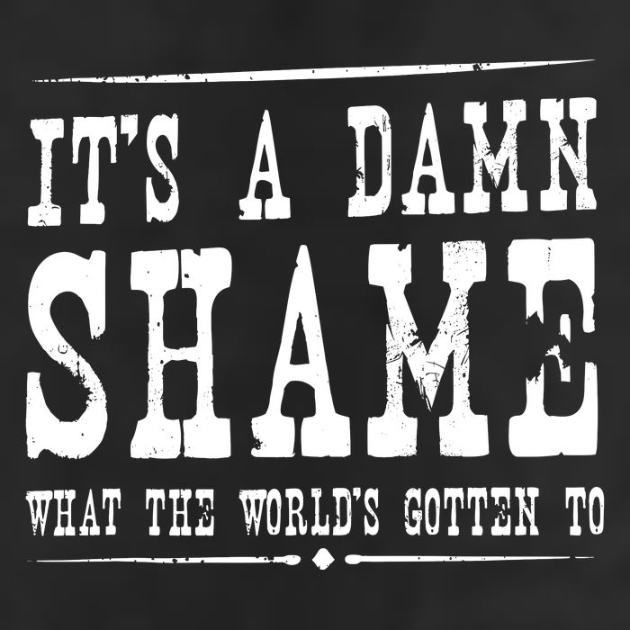 Oliver Anthony Its A Damn Shame What The Worlds Gotten To Garment-Dyed Fleece Hoodie
